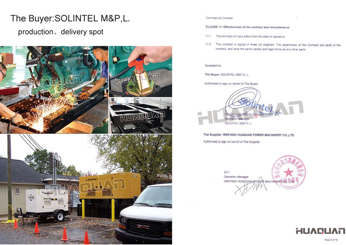 巴拿馬客戶(hù)購(gòu)買(mǎi)了250kw濰柴靜音發(fā)電機(jī)組