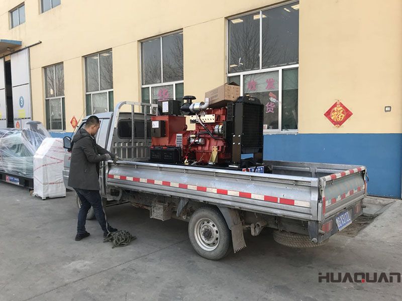 三月二十九號一臺HQ300GF標配行柴油發(fā)電機組發(fā)往山東青島