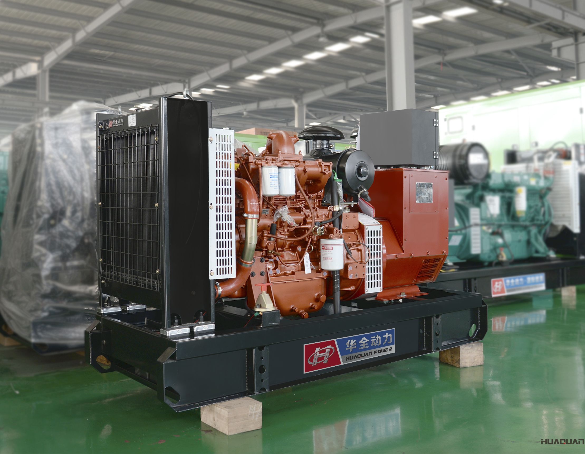 2018年4月23華全動力50kw標配發(fā)電機組發(fā)往安徽省