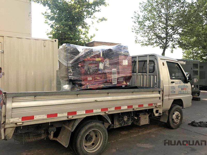 一臺(tái)HQ40GF標(biāo)配柴油發(fā)電機(jī)組在6.25號(hào)，發(fā)往山東省濱州