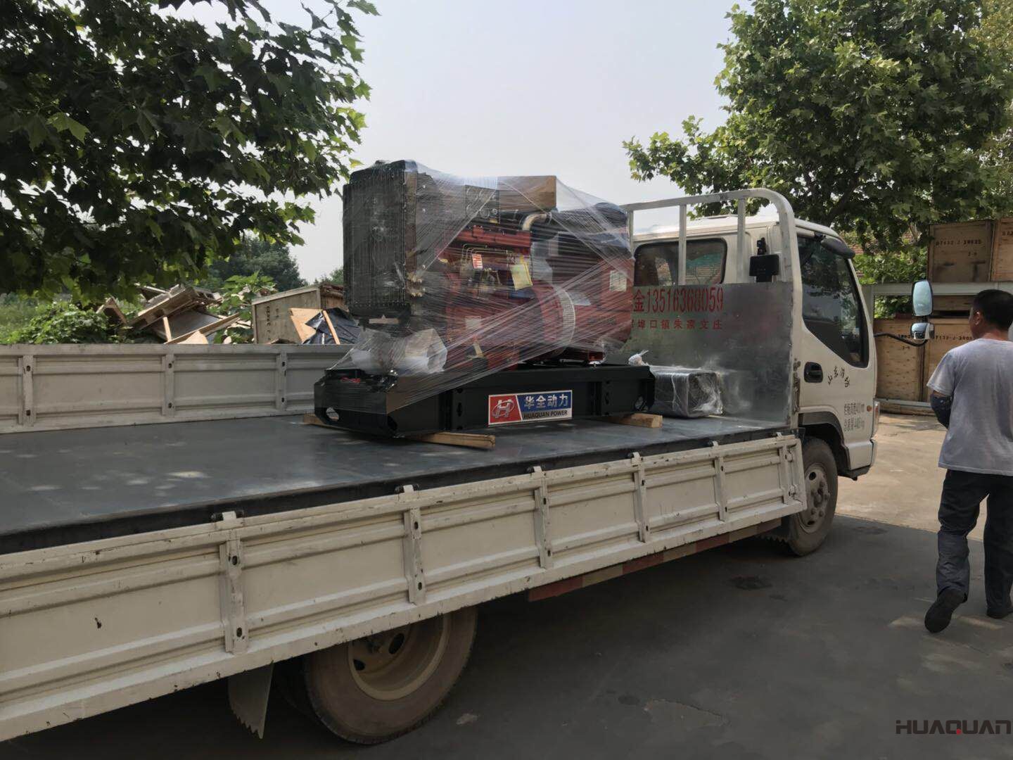 7月19號一臺HQ120GF標(biāo)配型柴油發(fā)電機(jī)組發(fā)往山東