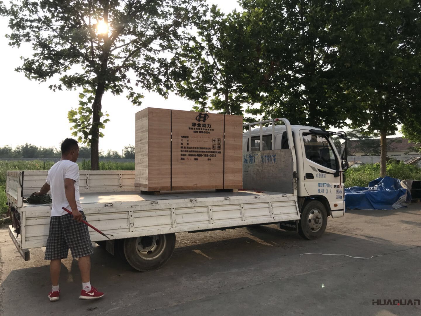 發(fā)貨了！7月22號一臺HQ5Q標(biāo)配型汽油一體機(jī)已發(fā)往山東省