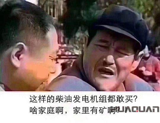 這樣的柴油發(fā)電機(jī)組都敢買？啥家庭啊，家里有礦??？!