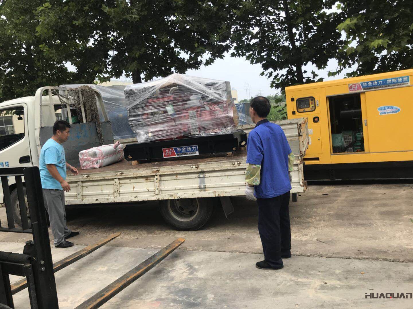 一臺30kw標配柴油發(fā)電機組于8月3日成功發(fā)往山東省