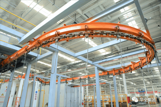 華全引進(jìn)全自動(dòng)噴涂線