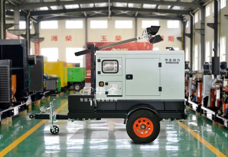 華全照明發(fā)電機組為工程建設(shè)提供幫助