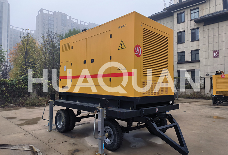 湖北大冶550kW移動式發(fā)電機(jī)組電站