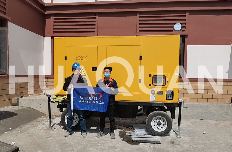 聊城市糧食儲備庫400KW移動式發(fā)電機(jī)組電站