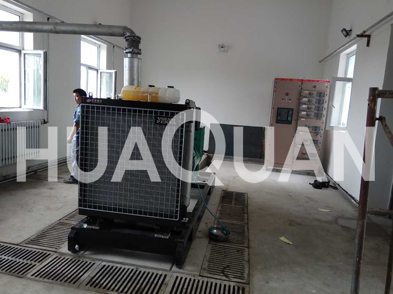 山東慶云水利工程行業(yè)500kW發(fā)電機組電站項目